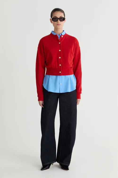 The Chloe Cardigan - Red