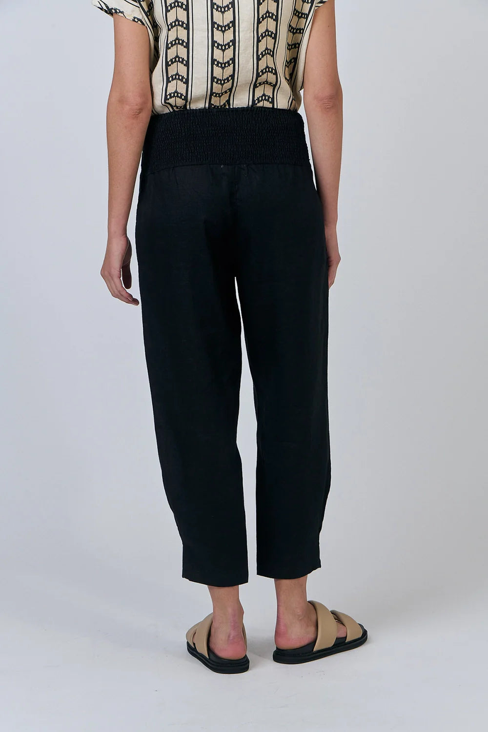 GA615 - Linen Pants - Black