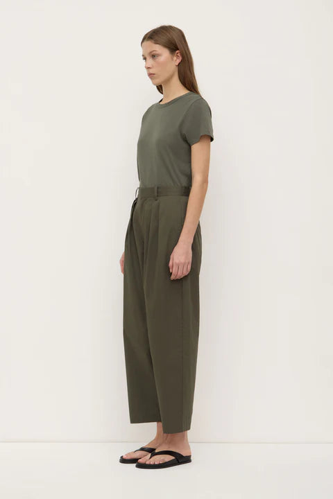 Geno Poplin Pant - Moss