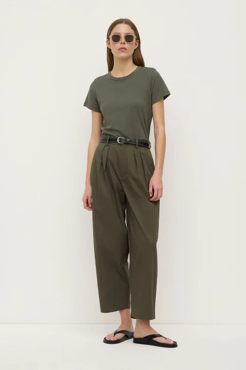 Geno Poplin Pant - Moss