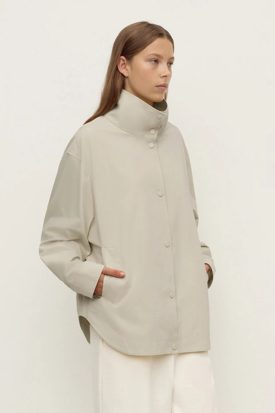 Harper Cotton Jacket - Stone