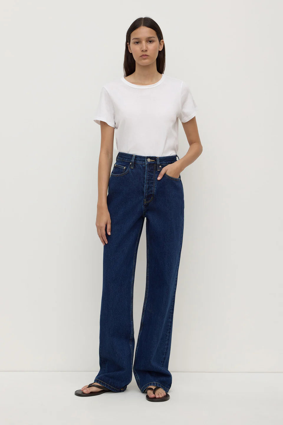 High Rise Straight Jean - Heritage Blue