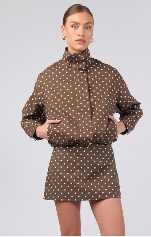 Funnel Neck Bomber Jacket