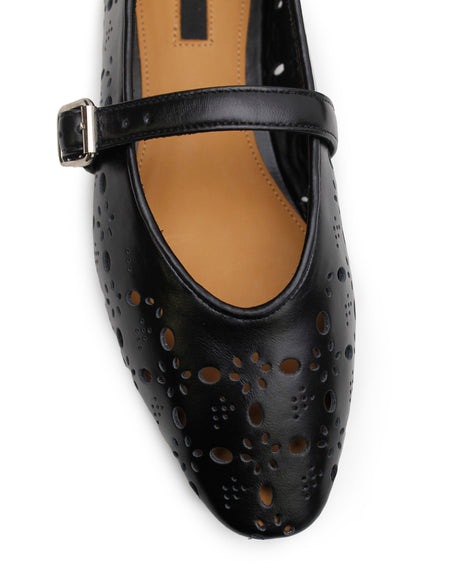 Jane Flat - Black Print