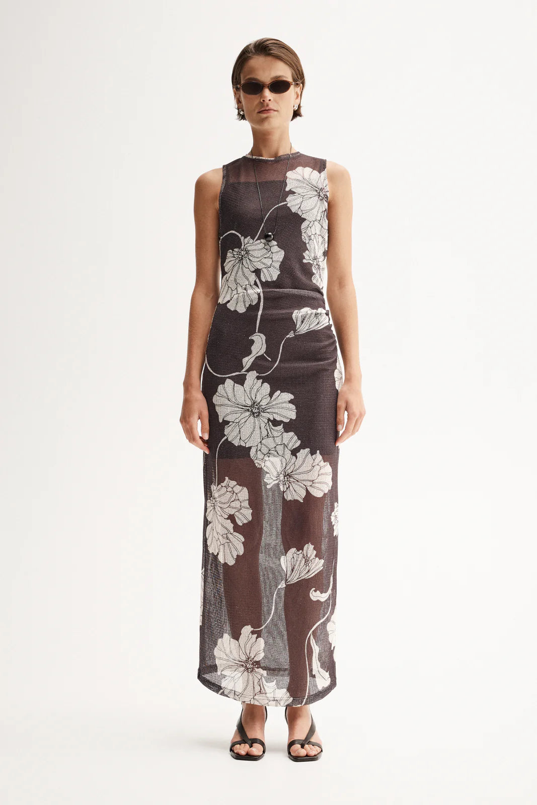 Lilian Maxi Dress - Chocolate Floral