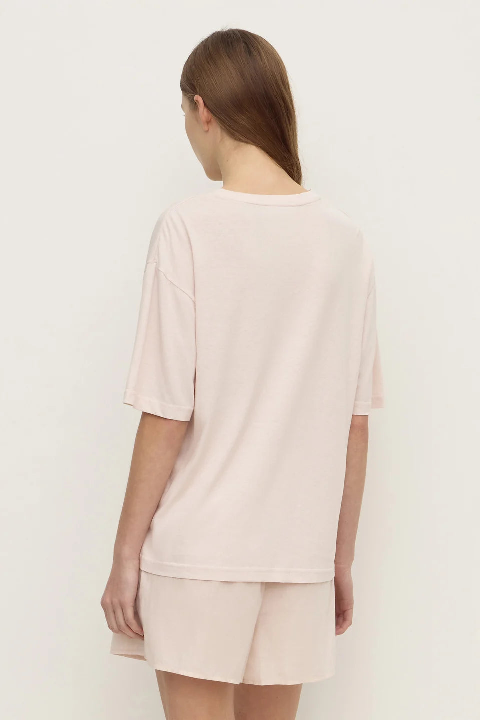 Kira Cotton Hemp Tee - Soft Rose