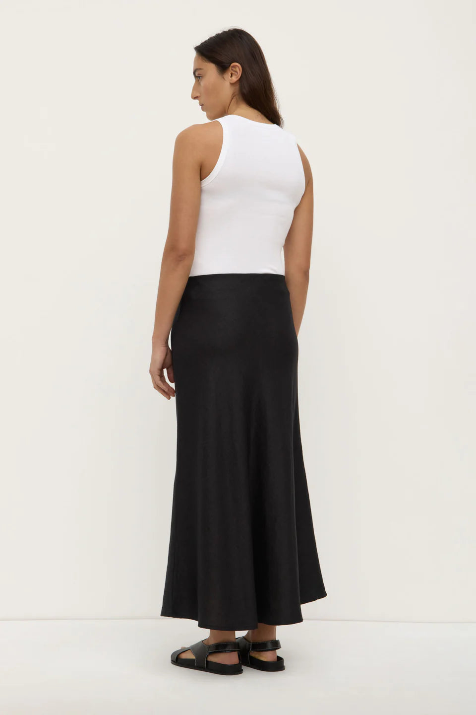 Melody Linen Bias Skirt