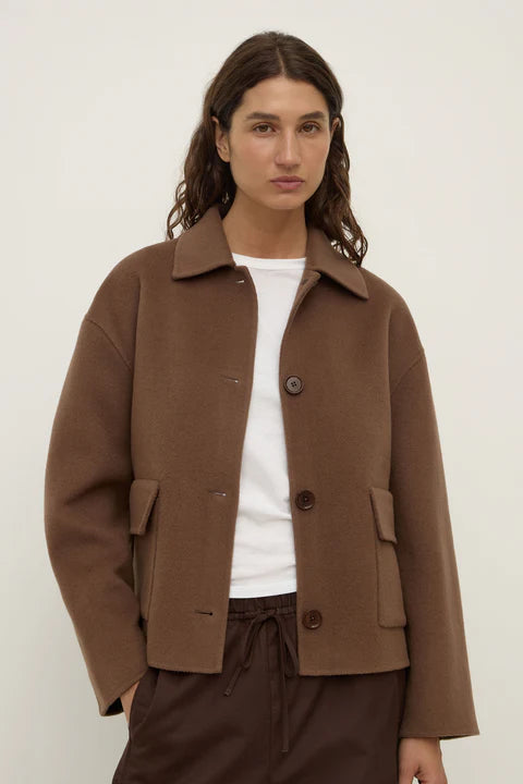 Mya Wool Jacket - Milk Choc