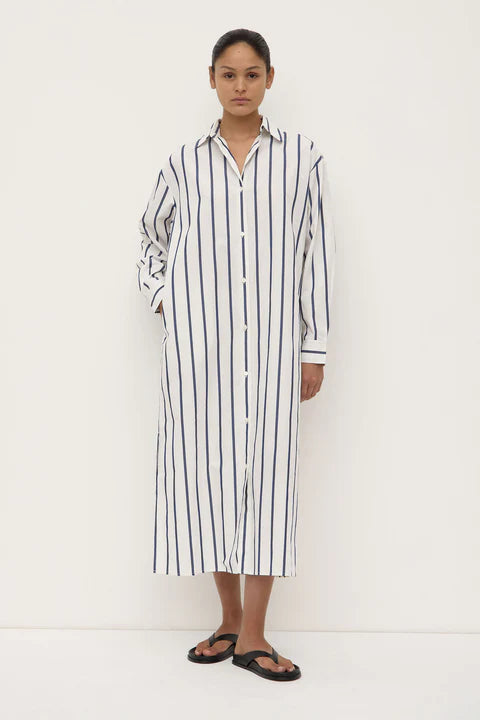 Nara Stripe Shirt Dress