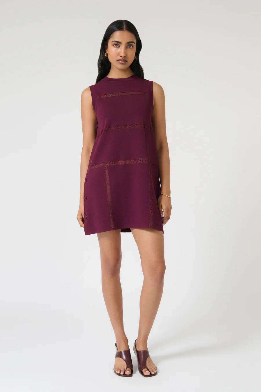 Mar Mini Dress - Plum