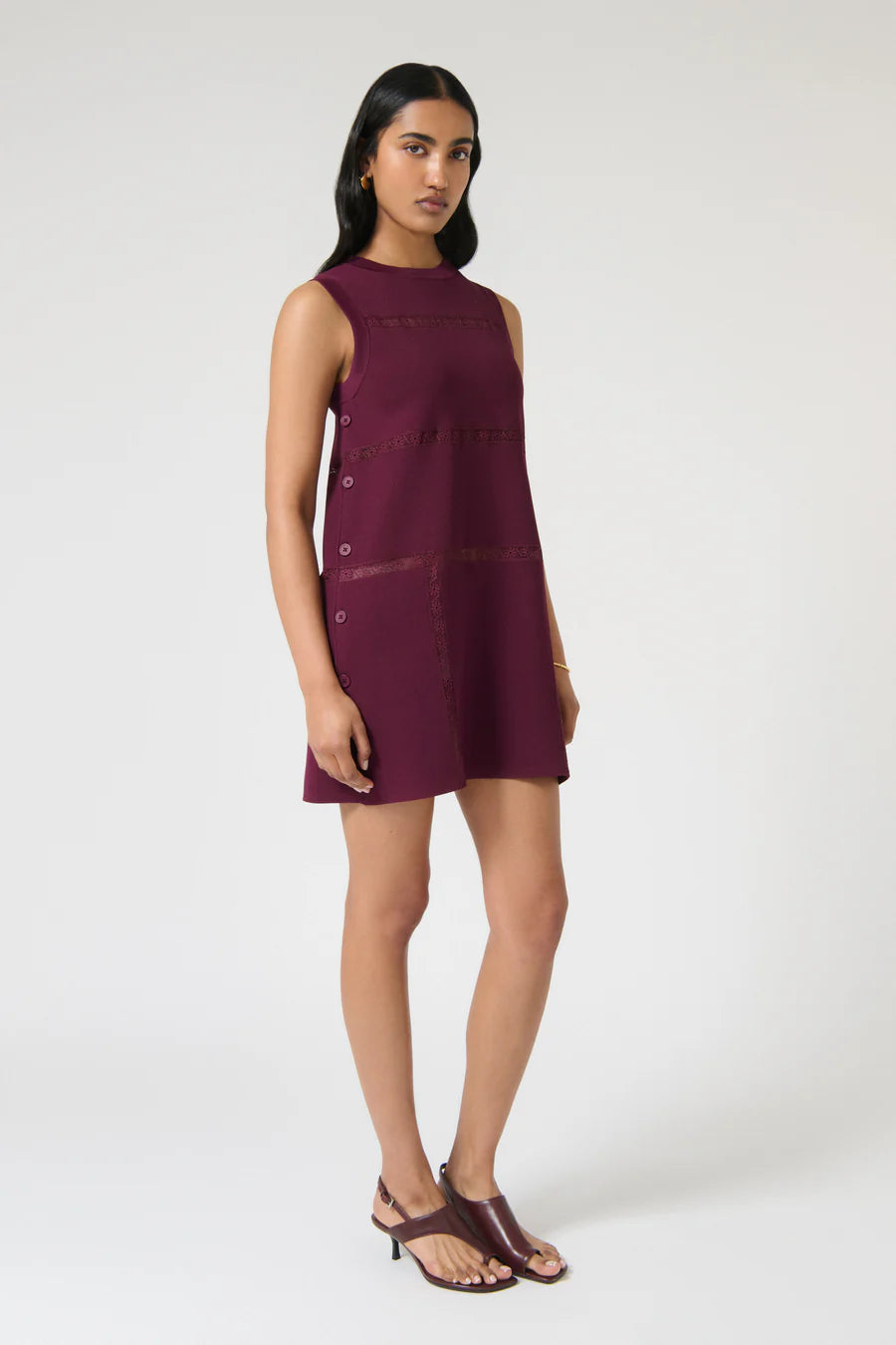 Mar Mini Dress - Plum