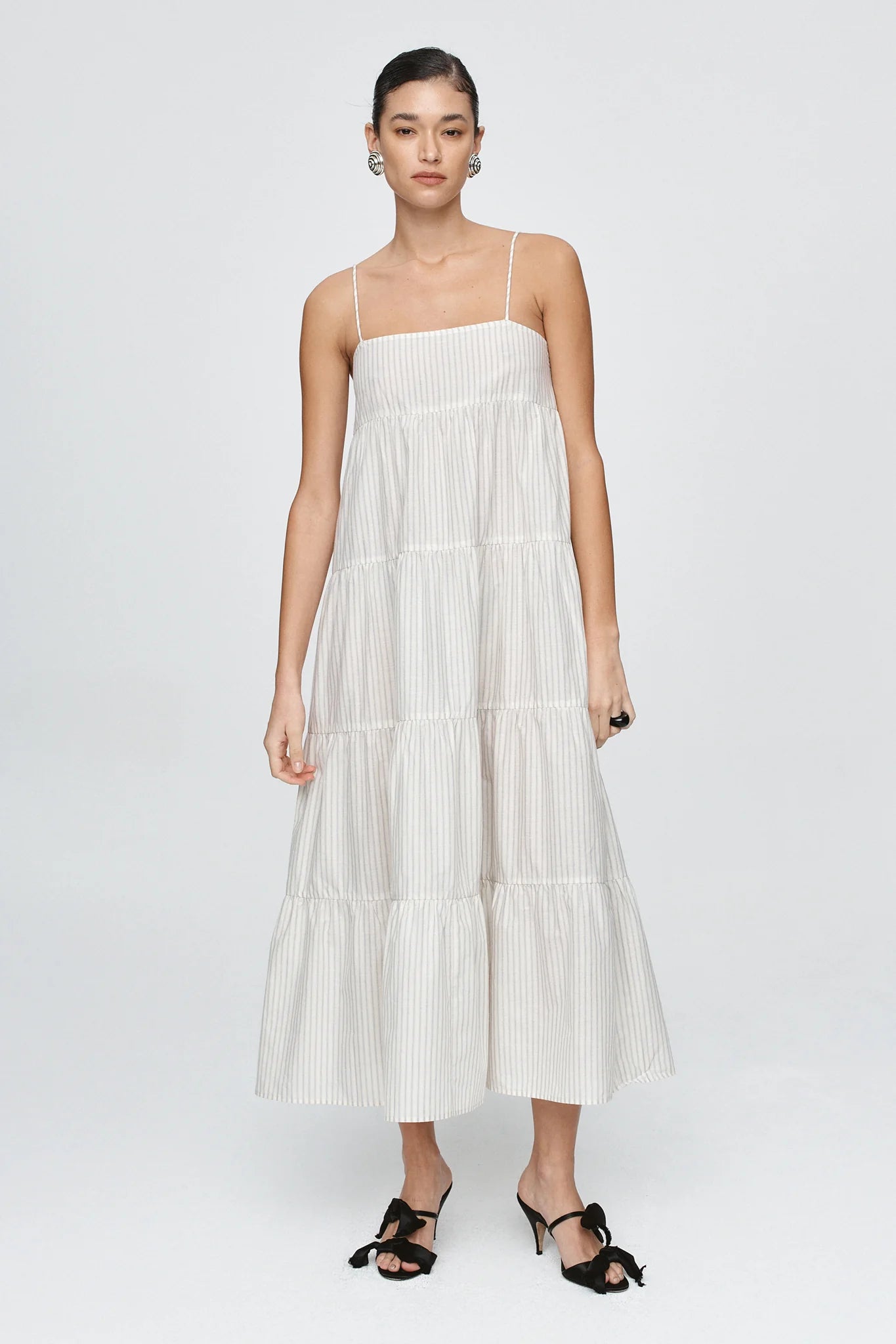 Ophelia Dress - Pinstripe