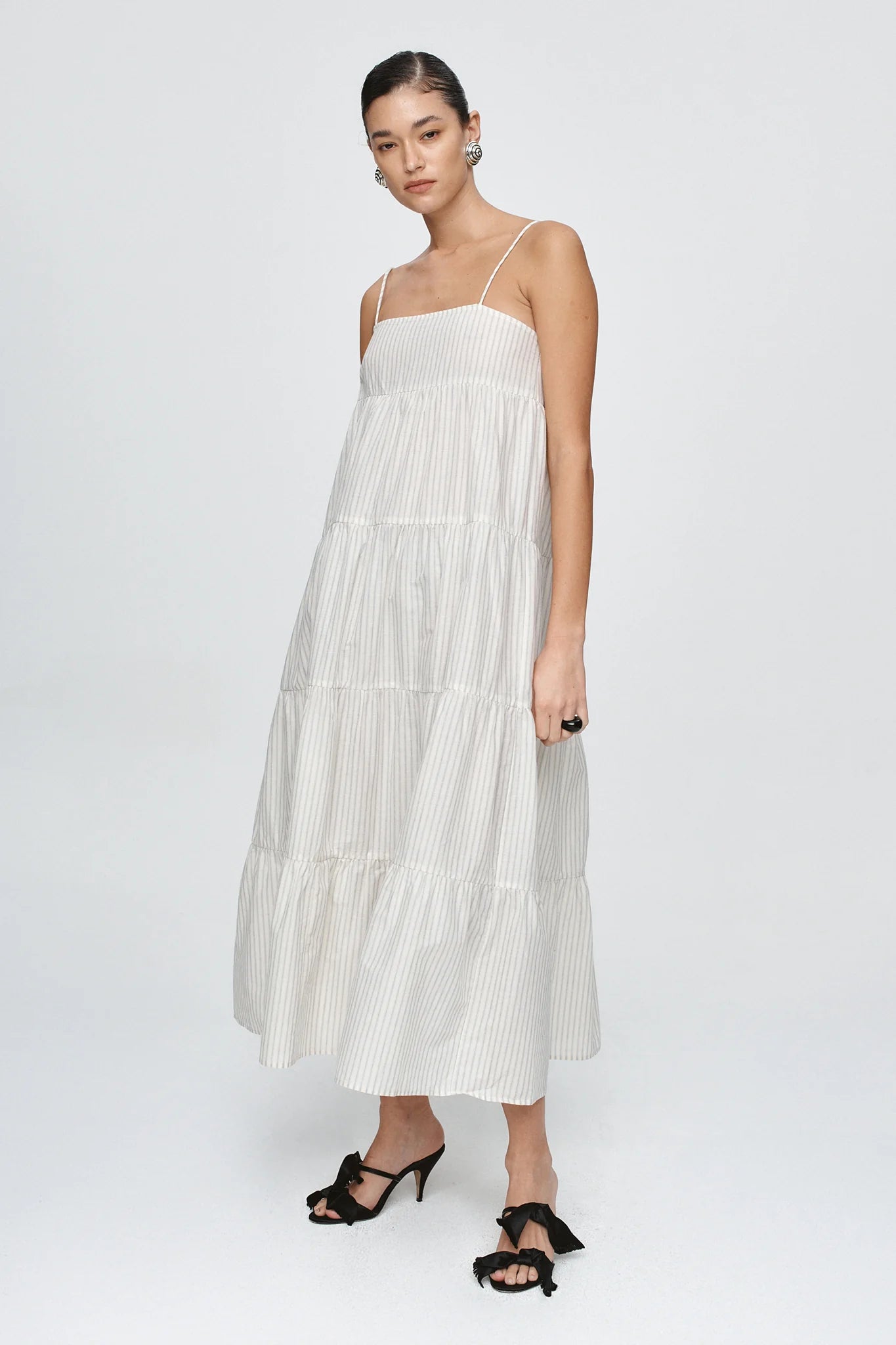 Ophelia Dress - Pinstripe