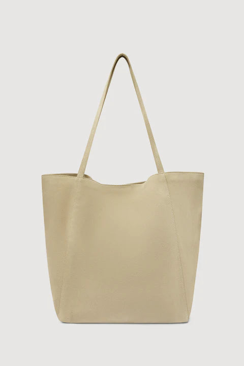 Paige Suede Tote Bag  - Sand