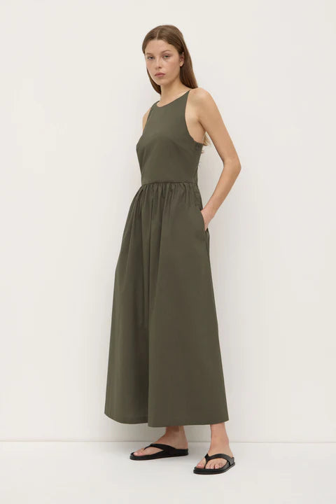 Posie Midi Dress - Moss