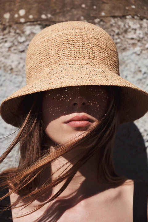 Raffia Bucket Hat - Natural