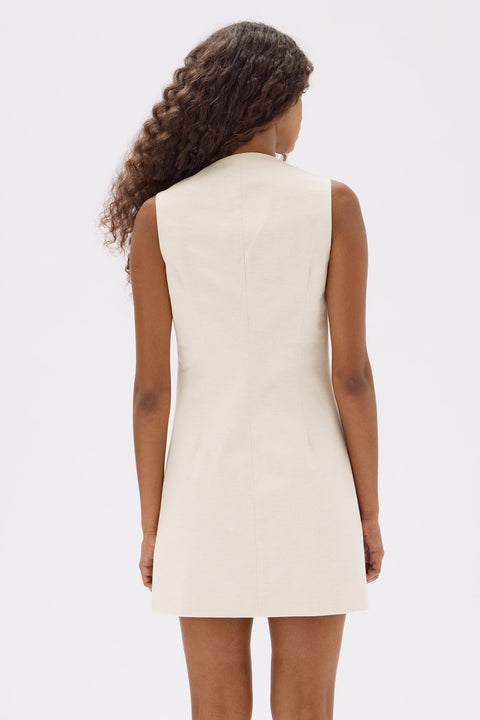 Simone Cotton Blend Mini Dress