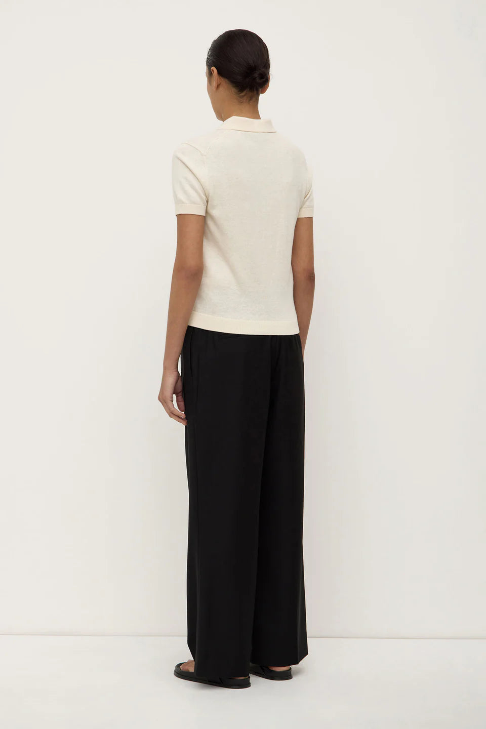 Sloane Cotton Cashmere Polo - Cream