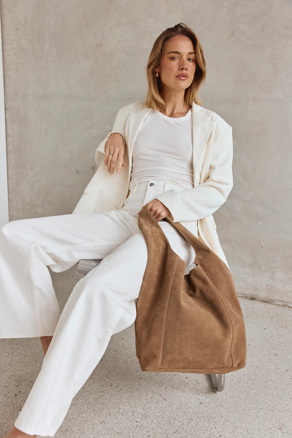 Sienna 2.0 Brown Suede Hobo