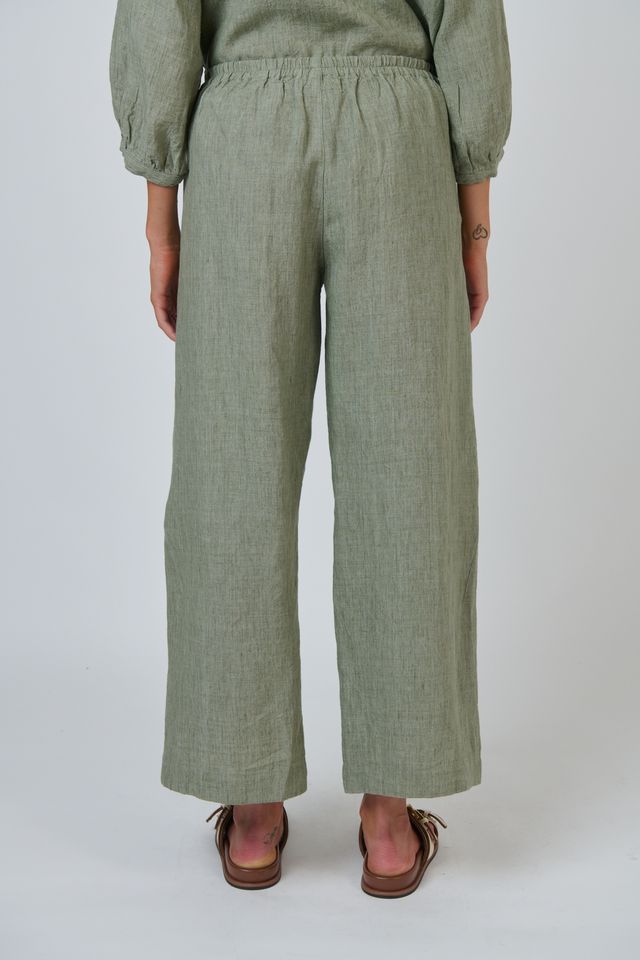 GA398- Linen Pant - Artichoke