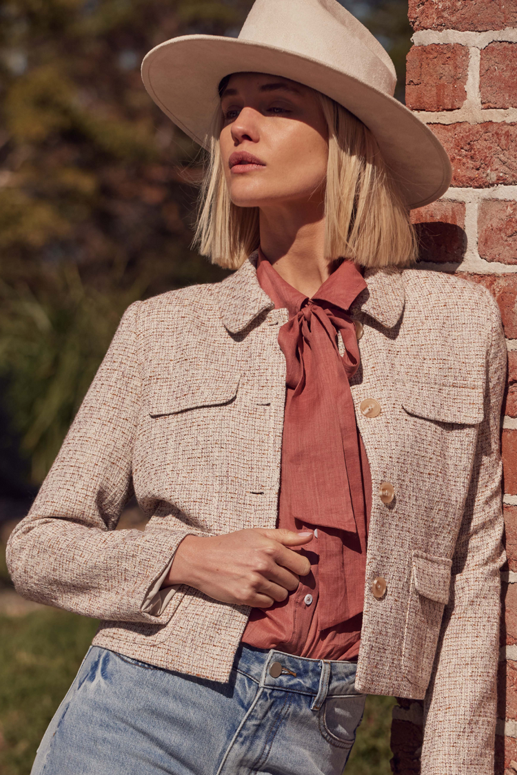 Adjoin Jacket - Biscuit Boucle