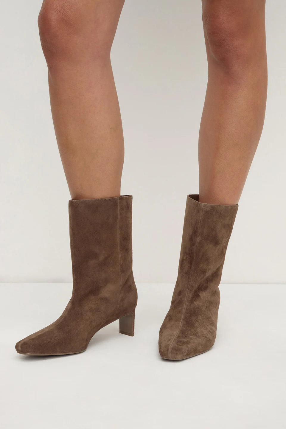 Allison Suede Boot - Bark