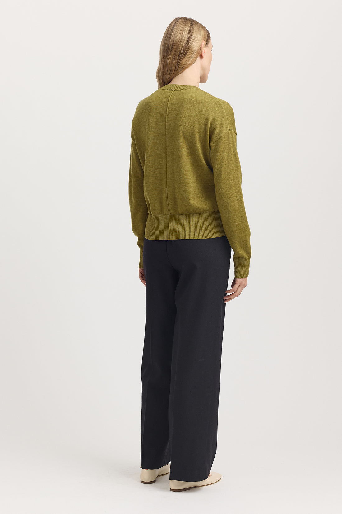 Fine Knit Merino Wool Cardigan - Cardamon