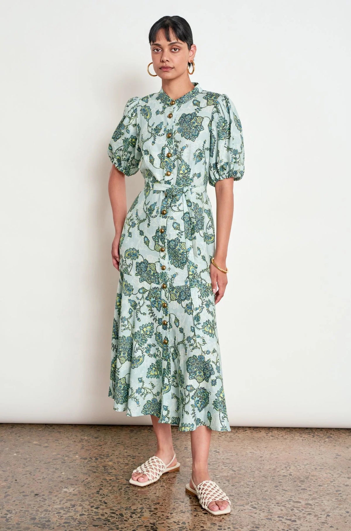 Cascade Dress - Fern Paisley