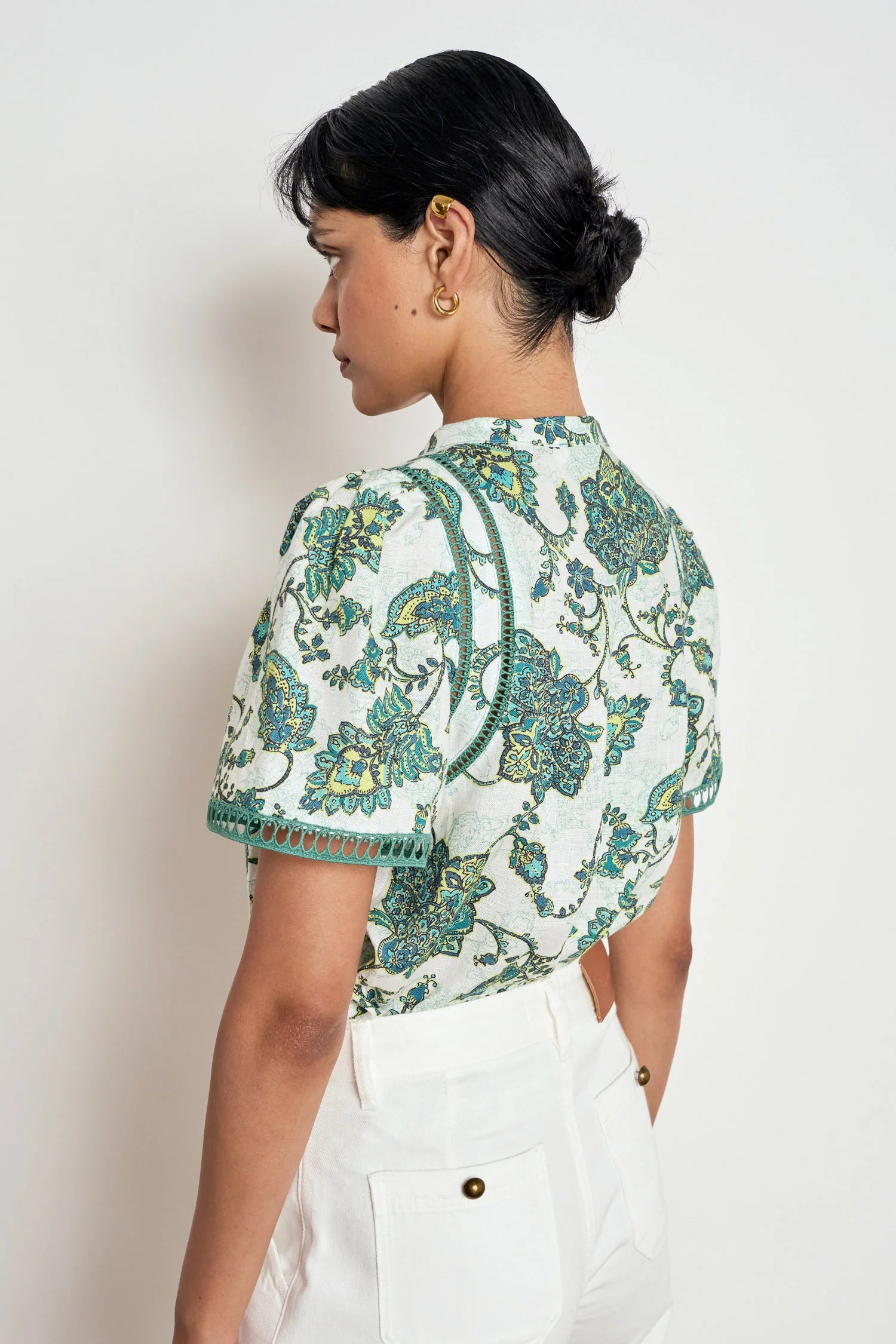 Charm Top - Garden Paisley