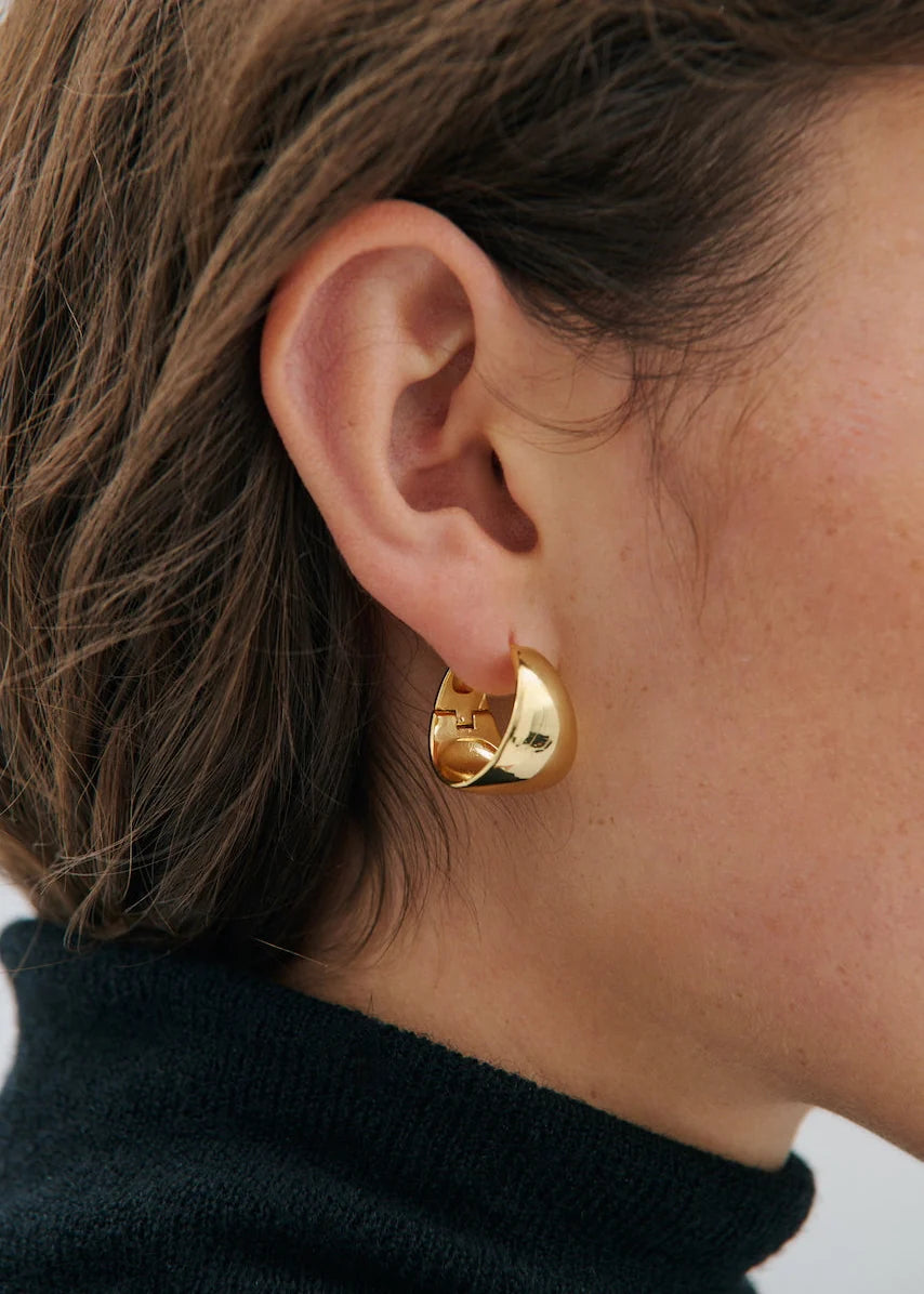Curve Hoop - Gold