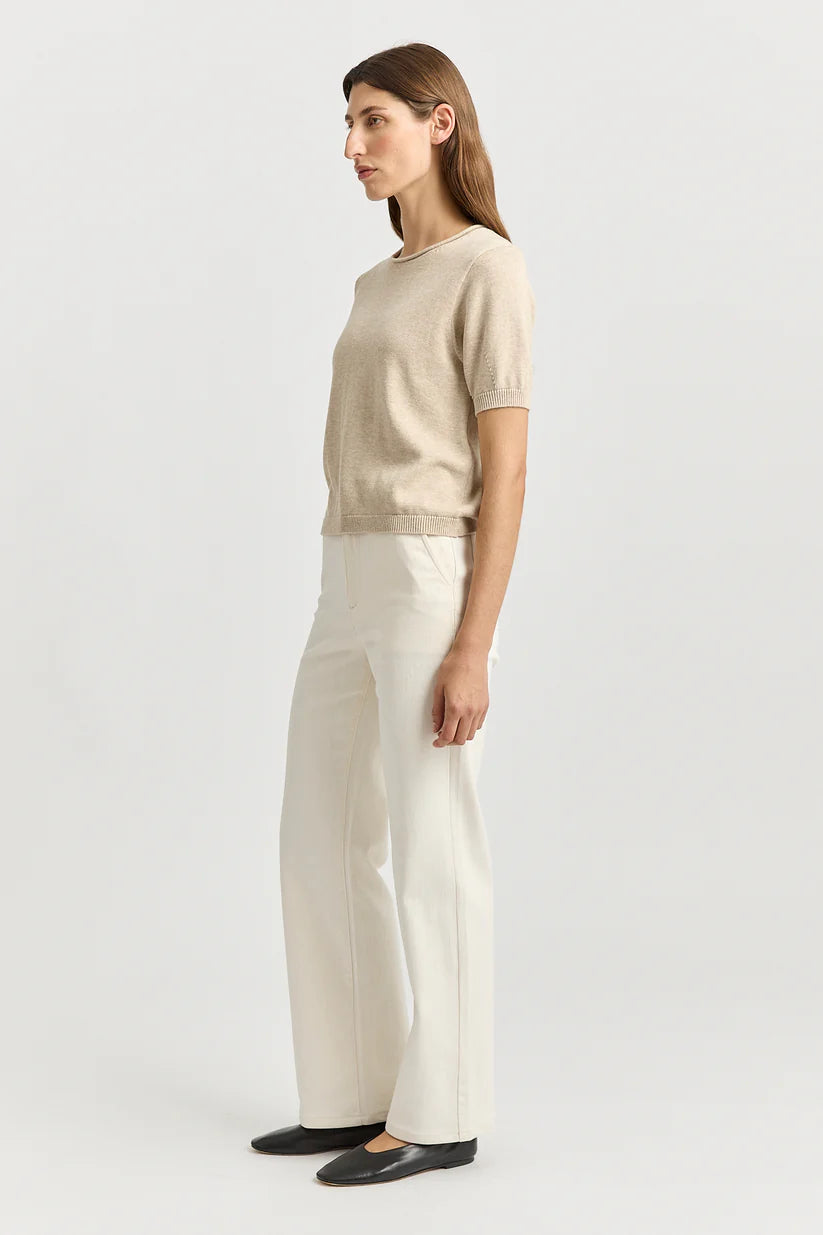 Short Sleeve Knit - Jute