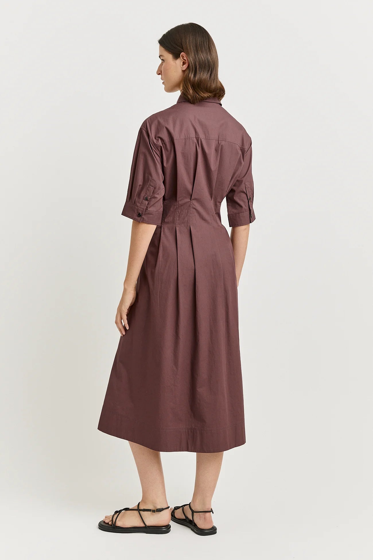 Fitted Waist Dress - Cacao