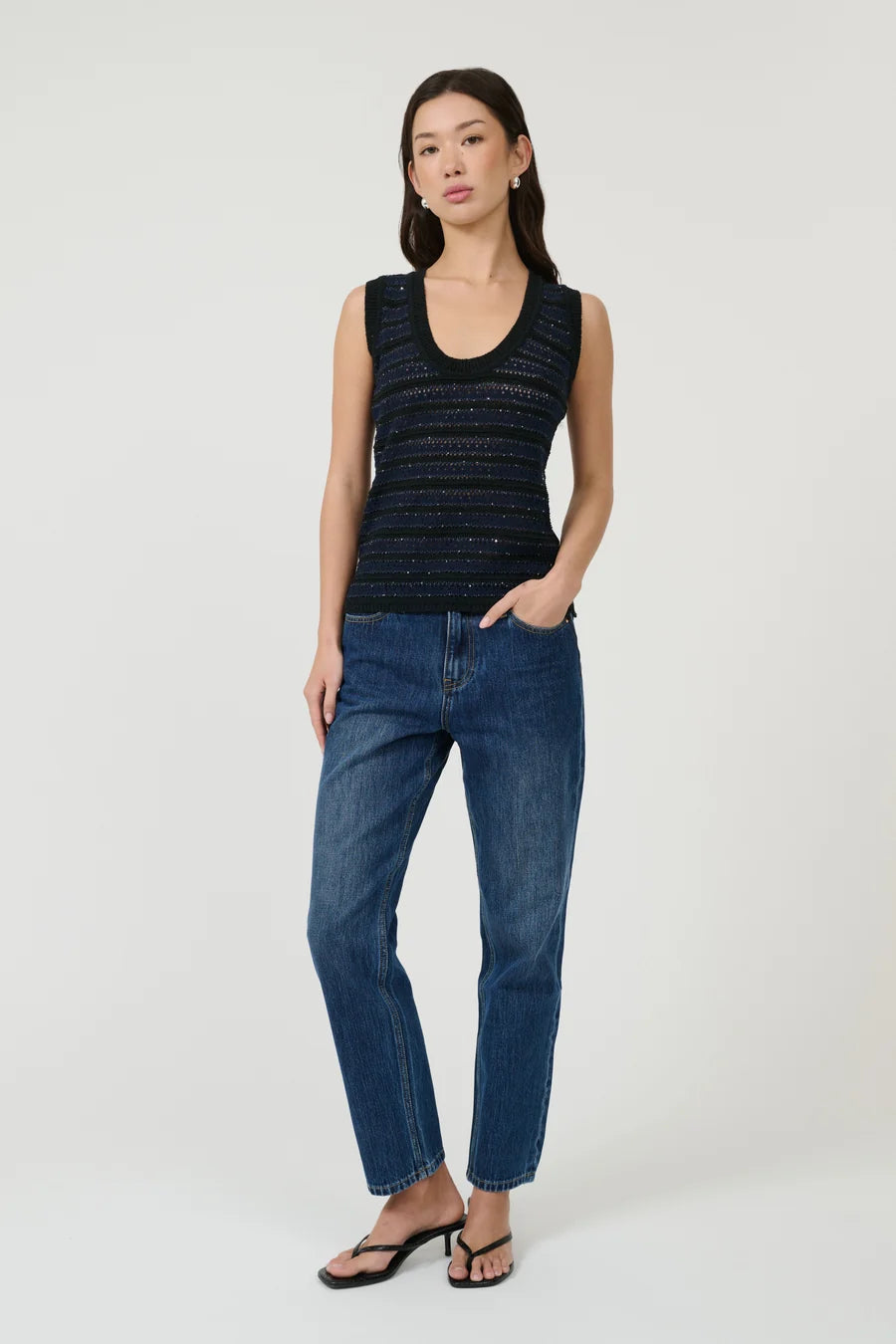 Eloisa Top - Midnight Stripe