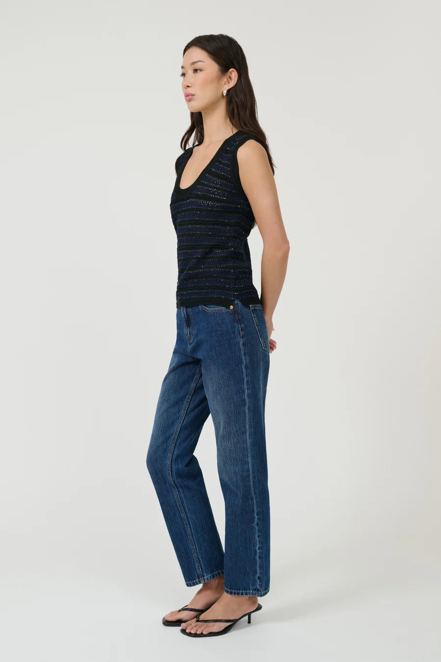 Eloisa Top - Midnight Stripe