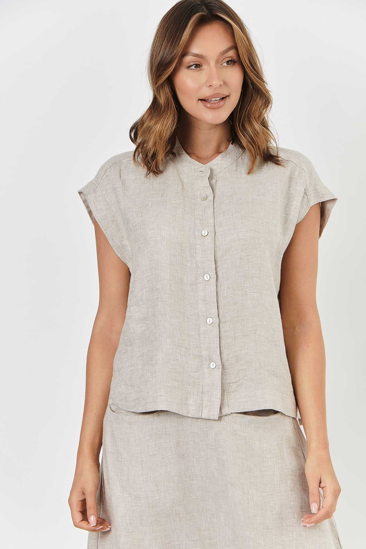 GA429 - Linen Top - Dune