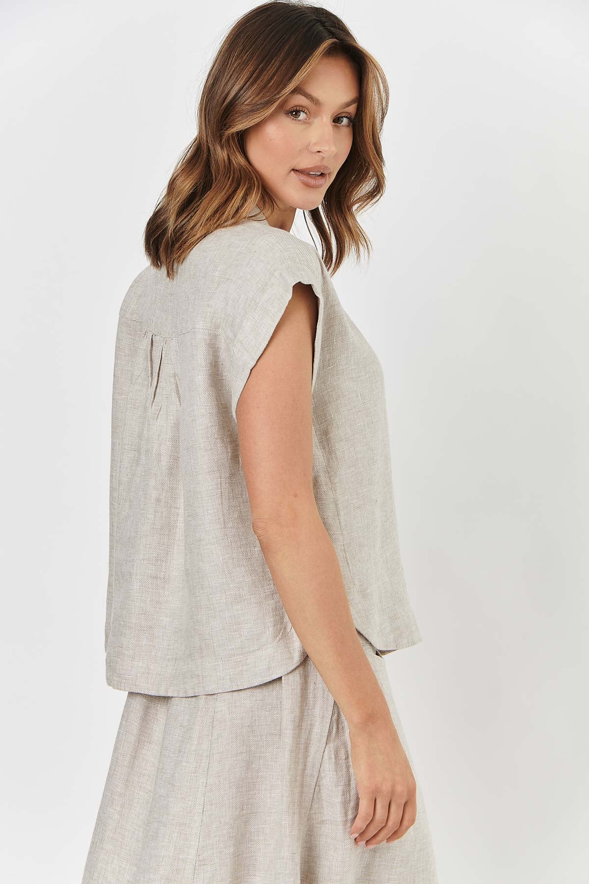 GA429 - Linen Top - Dune
