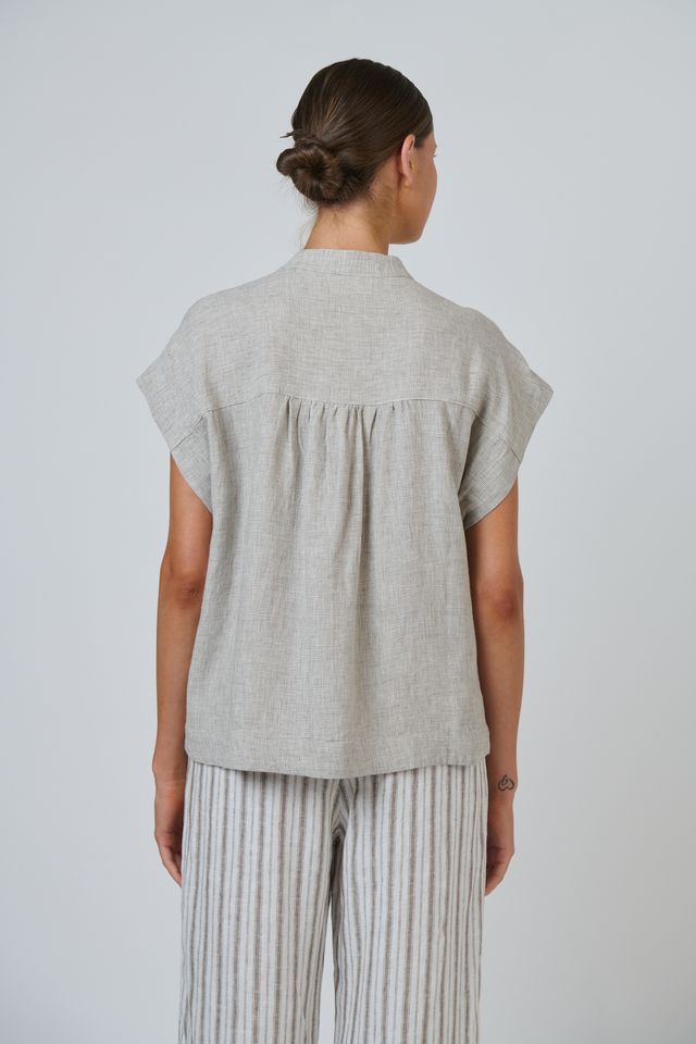 GA429 - Linen Top - Mousse