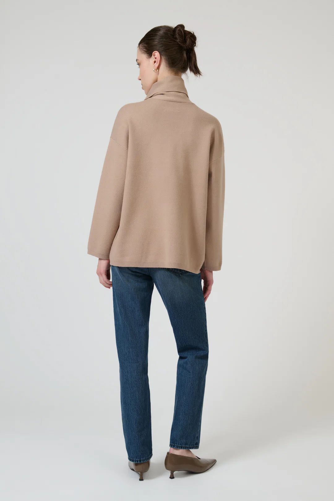 Isla Scarf Sweater - Nougat