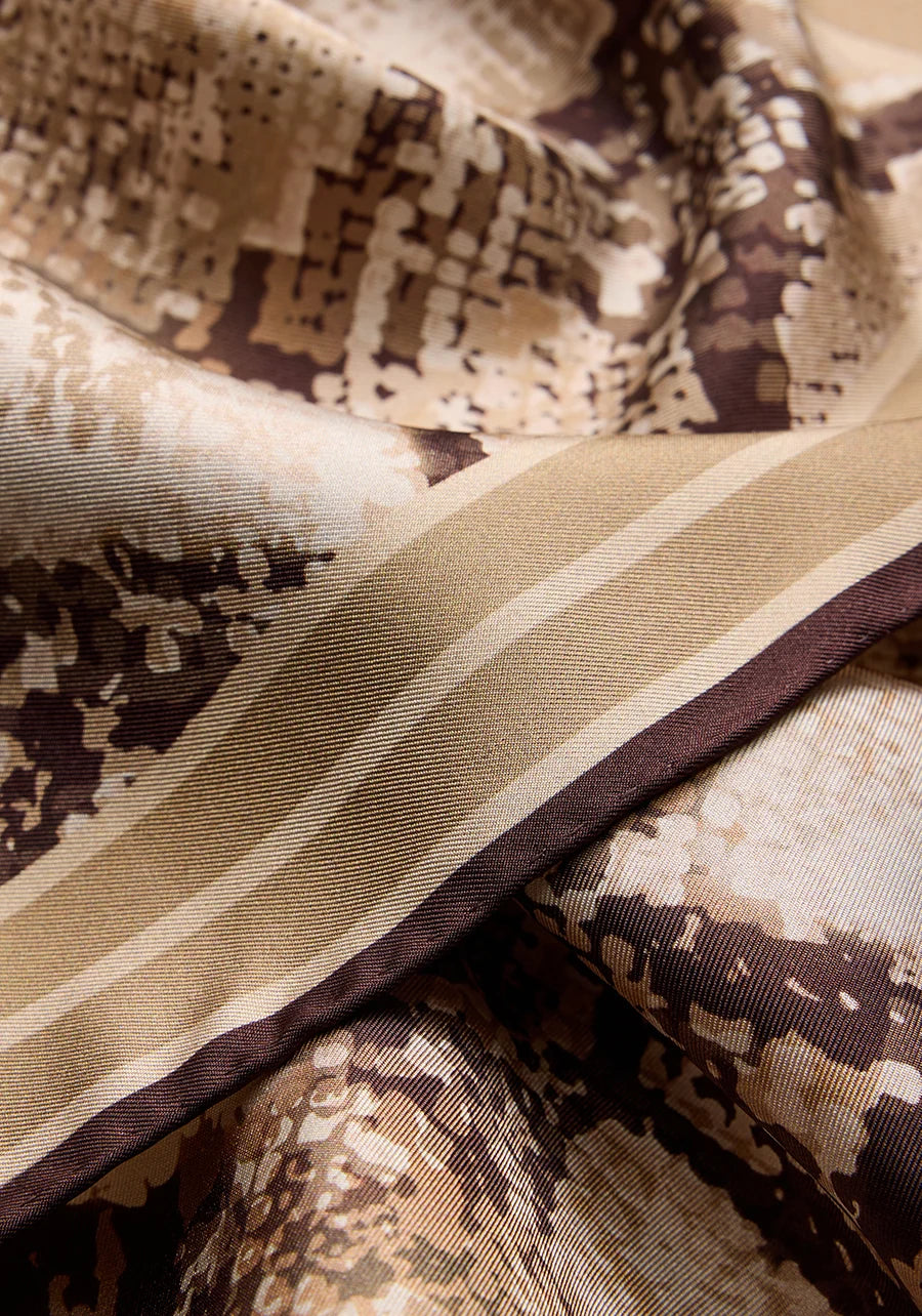 Kaia Silk Scarf - Python Print