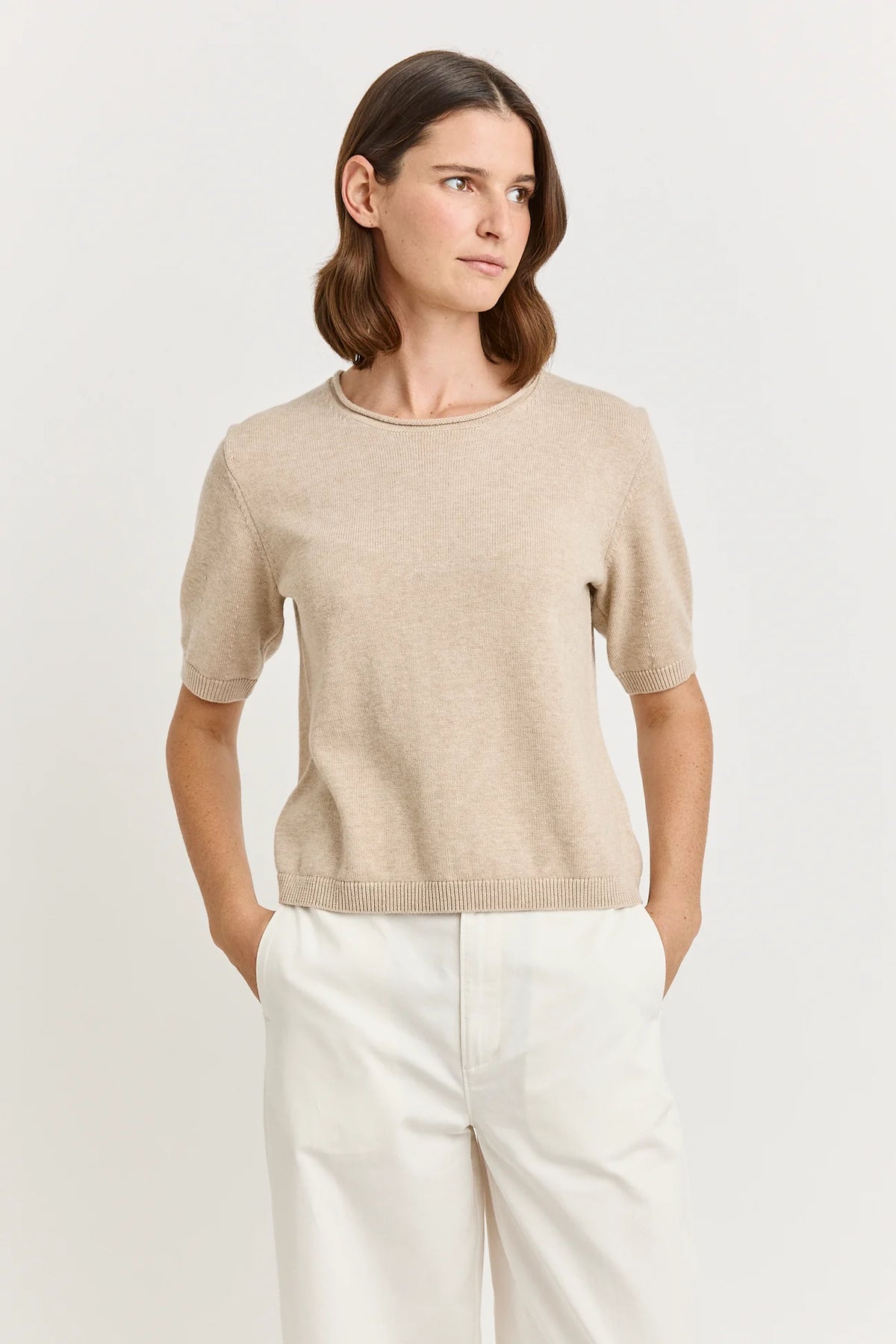 Short Sleeve Knit - Jute
