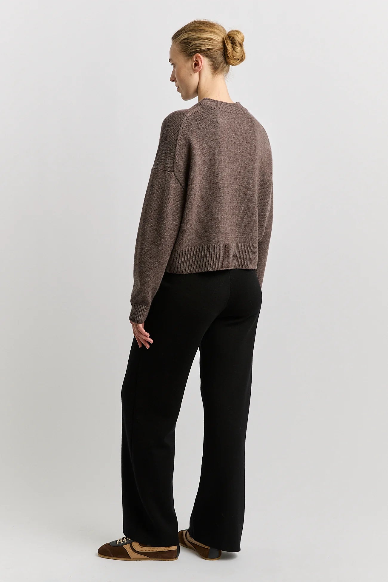 Drop Shoulder Crew - Mocha