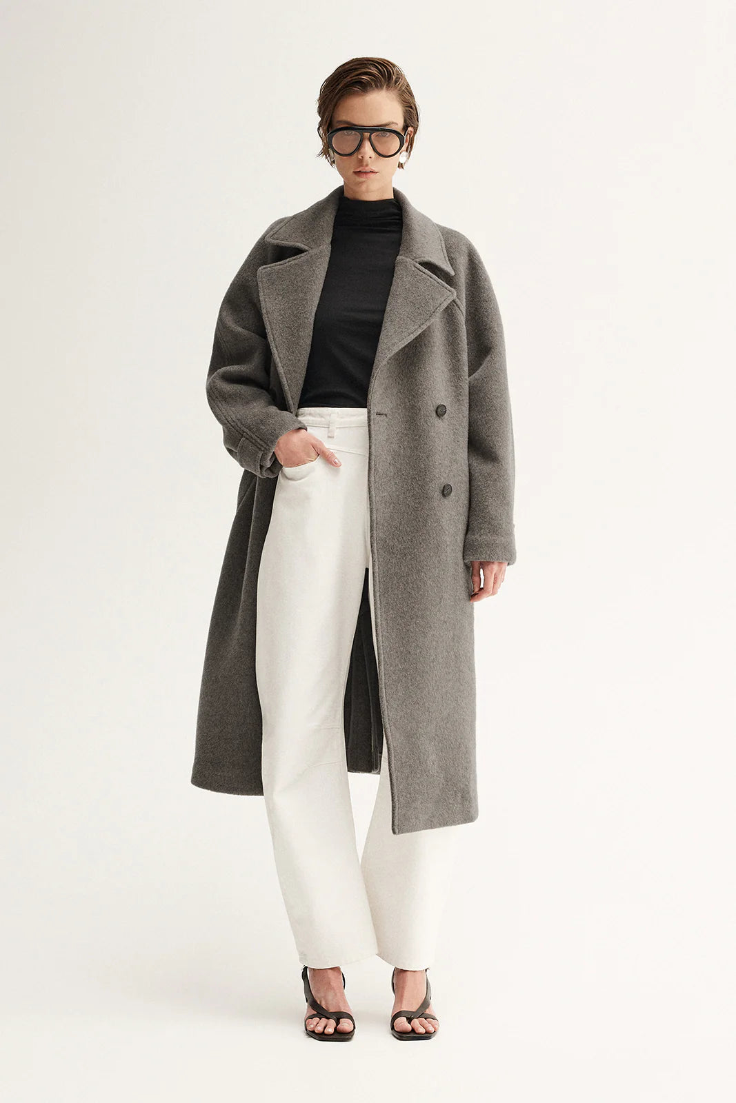 Montana Coat - Warm Grey