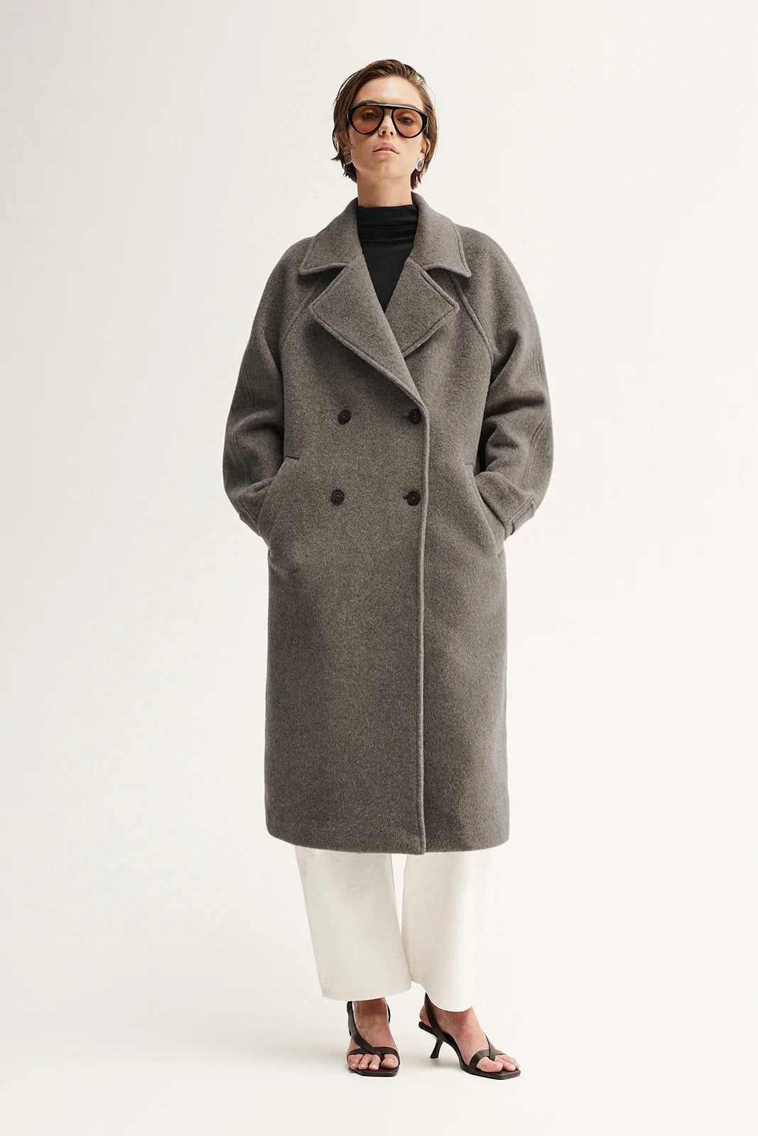 Montana Coat - Warm Grey