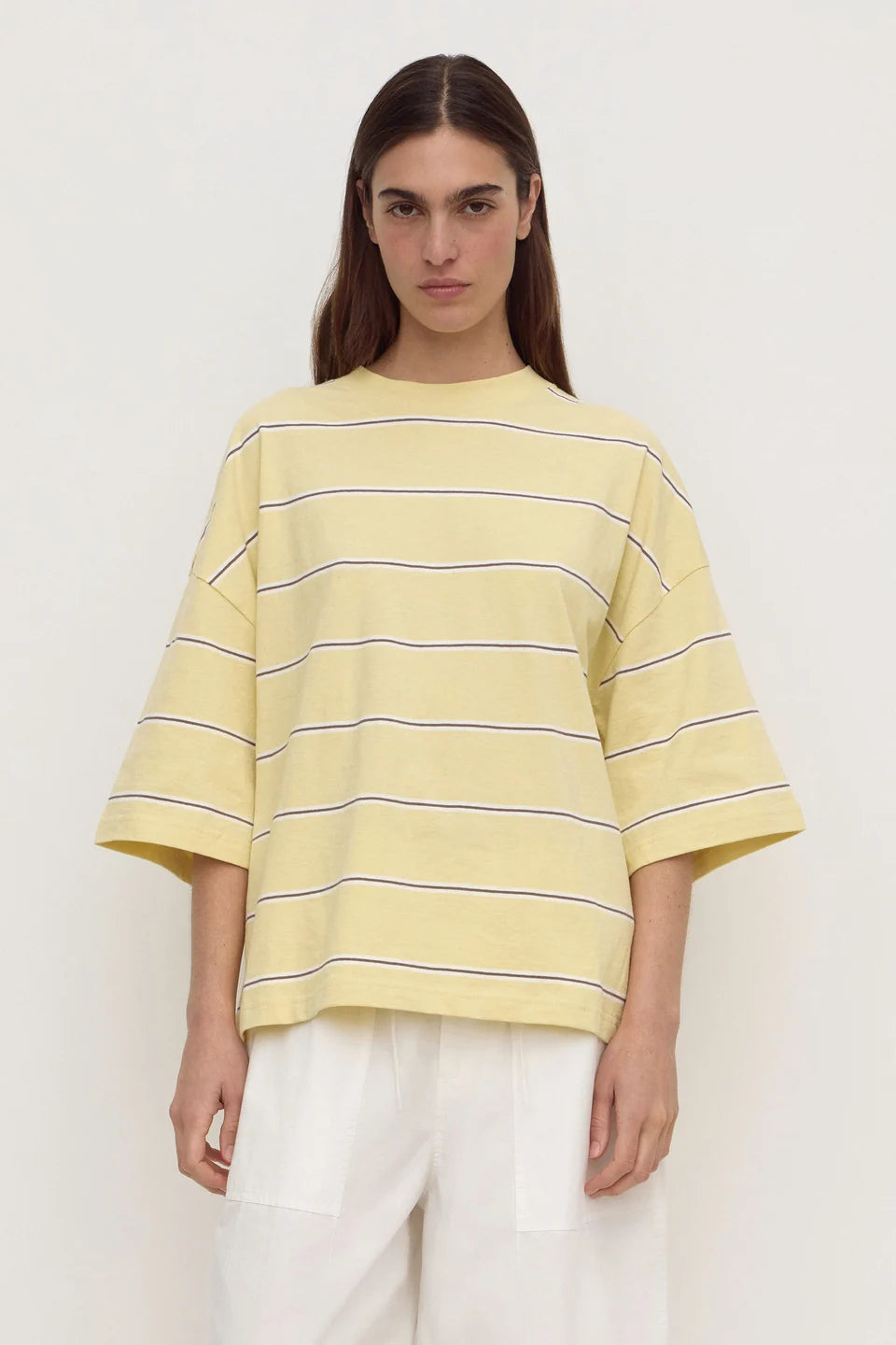 Nora Striped Oversized Tee