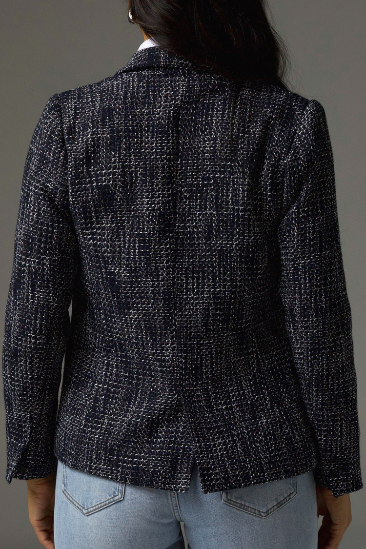 Poise Jacket - Black / White Boucle