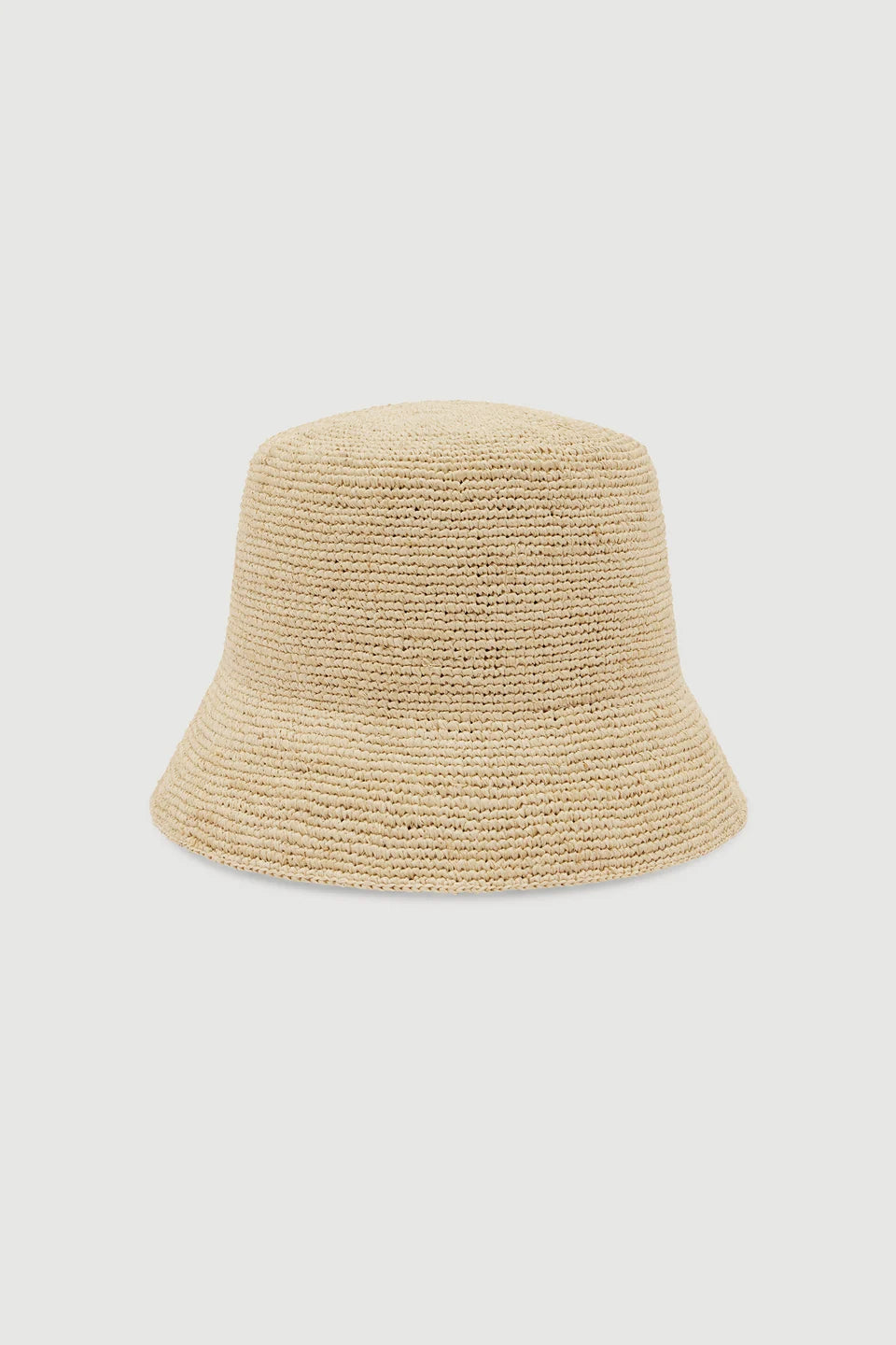 Raffia Short Brim Bucket Hat - Natural