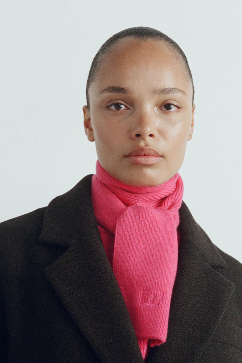 The Ribbed Scarf - Magenta