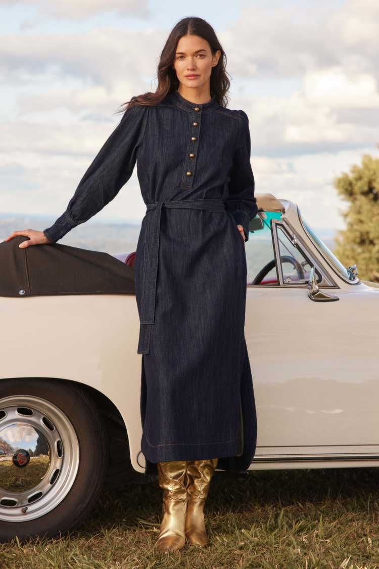 Snapshot Dress - Dark Denim