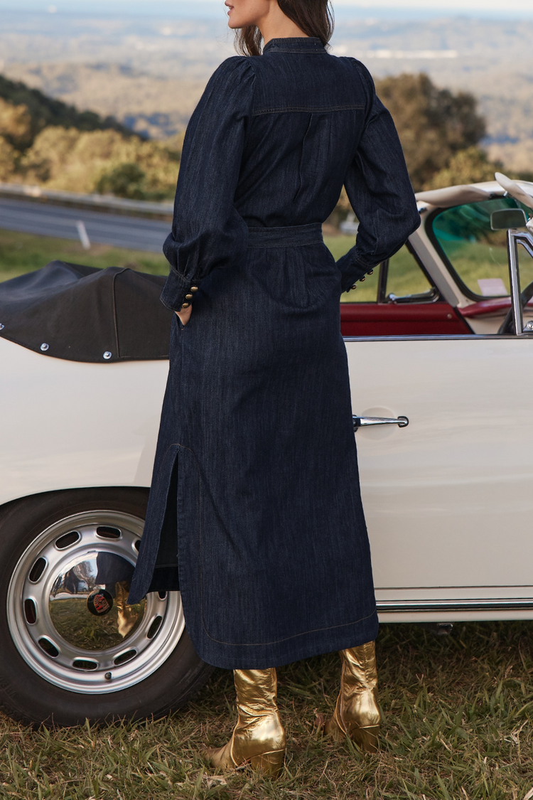 Snapshot Dress - Dark Denim