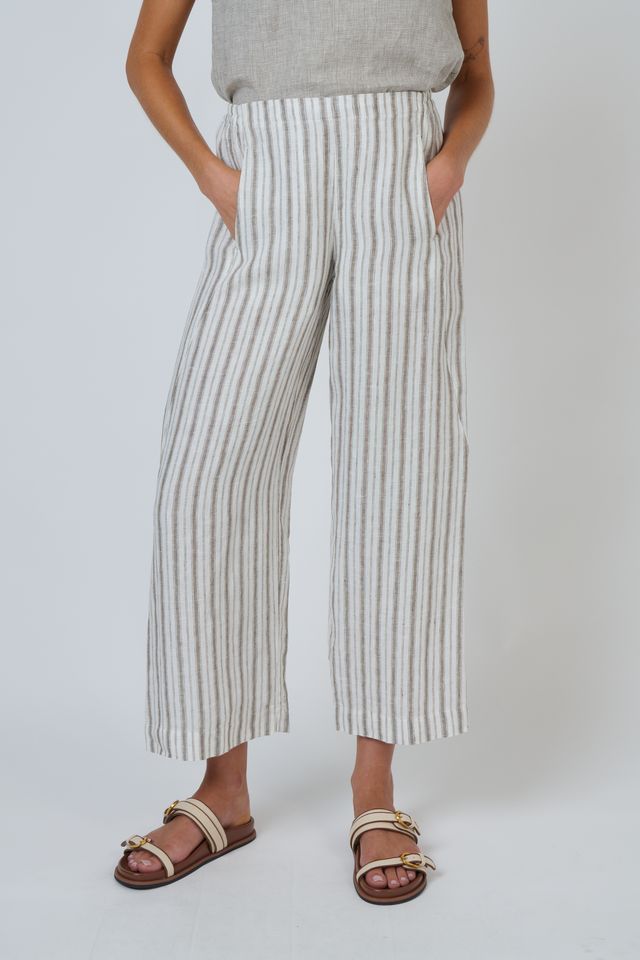 GA398- Linen Pant - Travertine